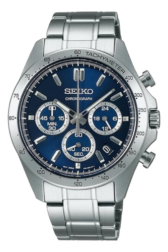 Seiko Reloj Sbtr011 Azul Plata Hombre 