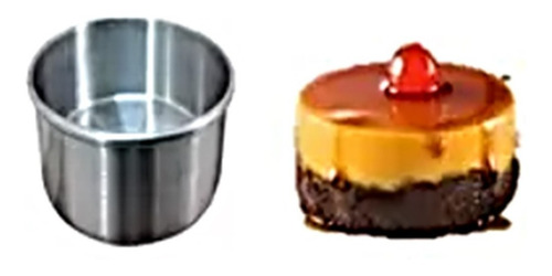 Moldes 10 Cm Pastel Flan Reposteria Recto Redondo Set 10 Pzs