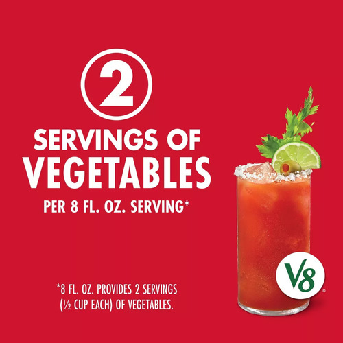 6-pack Jugo De Vegetales V8 Bloody Mary Original Lata Import