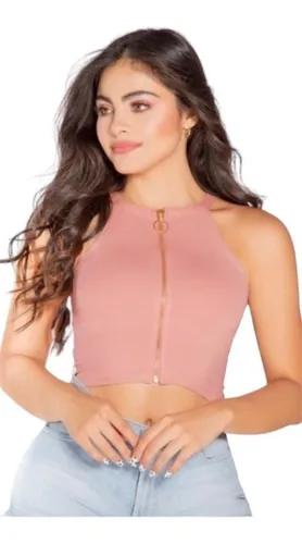 Blusa con cierre al frente sales