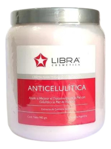 Crema Para Masajes Anticelulítica Libra 980grs