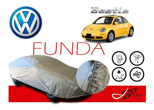 Funda Cubierta Lona Afelpada Cubre Vw Beetle 2006-2016