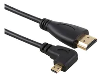 Comprar Cable Hdmi Macho A Micro Hdmi Macho Doblado Izquierdo De 50