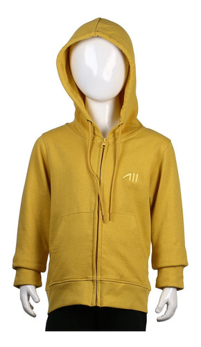 Austral Girls Cotton Jacket With Hood- Mustard