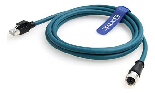 Cable Eonvic M12, 8 Pines, Hembra A A Rj45 Cat-7e