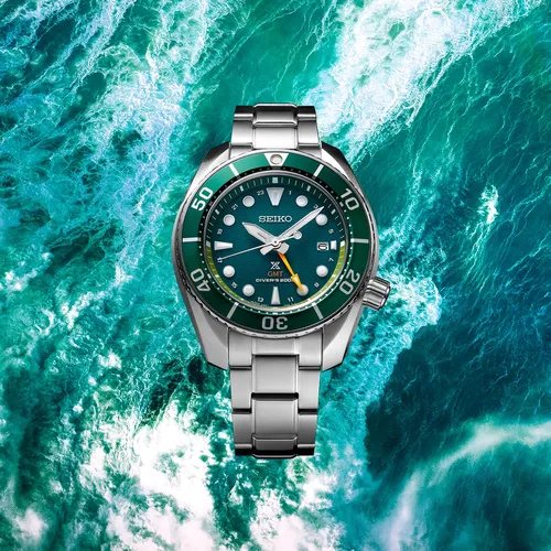Reloj Seiko Sfk003 Prospex Solar Gmt Dive, 200 M, Resistente