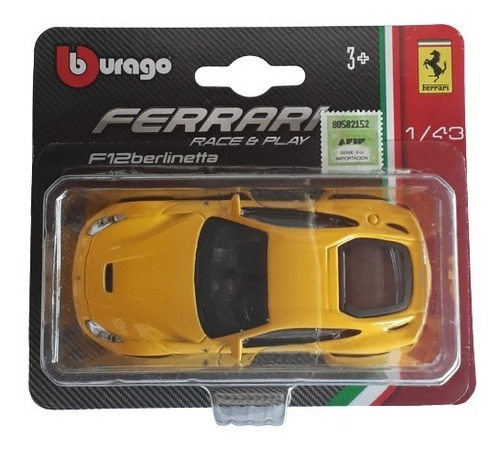 Coleccion Ferrari F12 Berlinetta Burago 1/43 Race & Play
