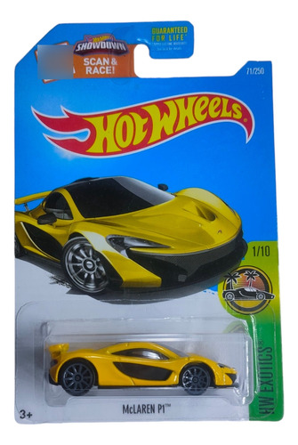 Hot Wheels Mclaren P1 Amarillo Hw Exotics 2015