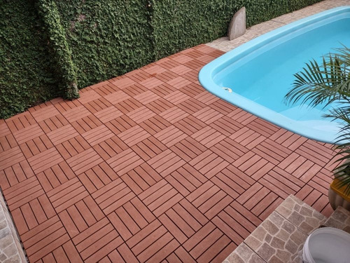 Decks Em Módulos Encaixável P/ Terraços Kit Com 12 Un