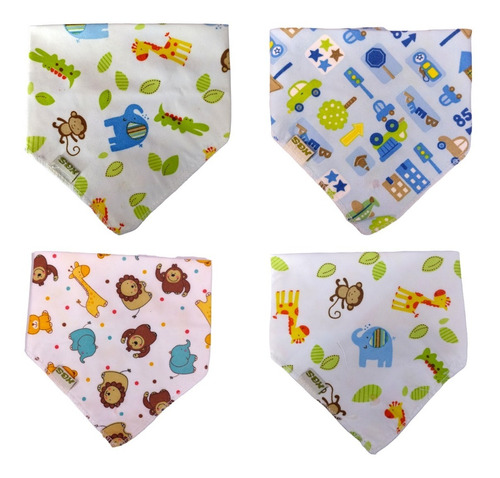 Set Babero Bandana 4un