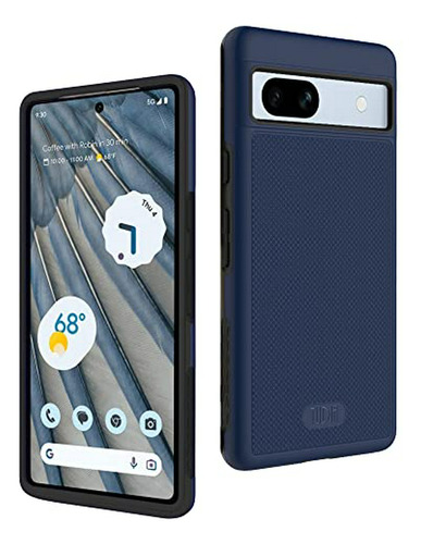 Funda Protectora Google Pixel 7a, Resistente, Azul Índigo