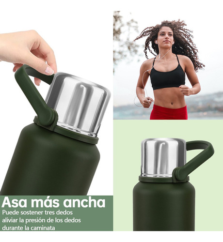 Botella Termo Portátil De Acero Inoxidable De 1000 Ml