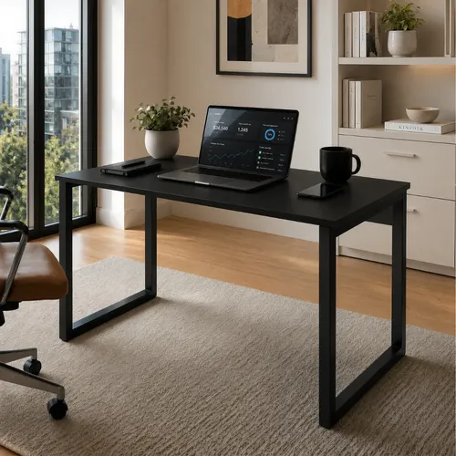 Mesa Escrivaninha Diretor Industrial 100cm Mdf Premium E Aço