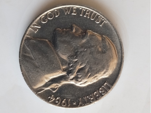 Moneda De 5 Centavos Año 1964 Sin Ceca Muy Coleccionable