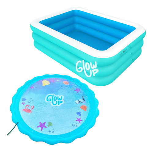 Pack Piscina 210x150x65cm 850l Y Water Play Rociadora