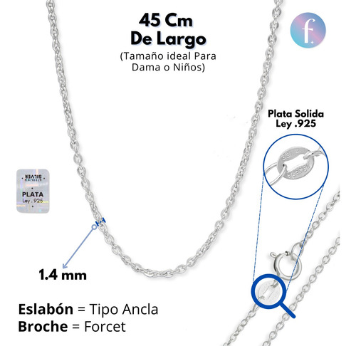 Collar De Corazón Infinito En Plata Ley .925 Para Mujer Plateado