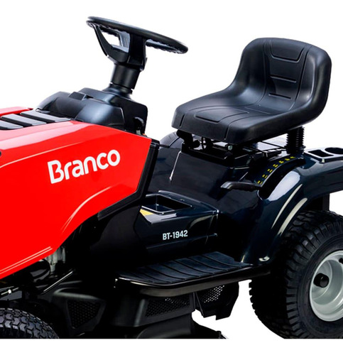 Trator Cortador Grama Gasolina 4t 540cc 19hp Bt1942 Branco