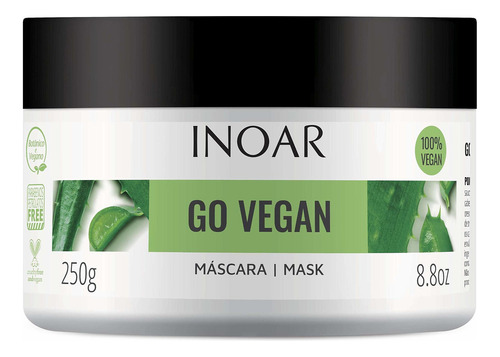 Inoar - Go Vegan Balance Hair Mask Con Aloe Vera (8.8 Onzas.