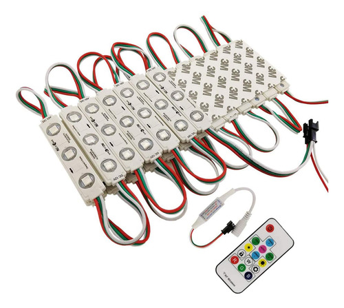 Yunbo 20pcs Ws2811 Luces De Módulo Led Rgb Dc 12v Smd 5050 D