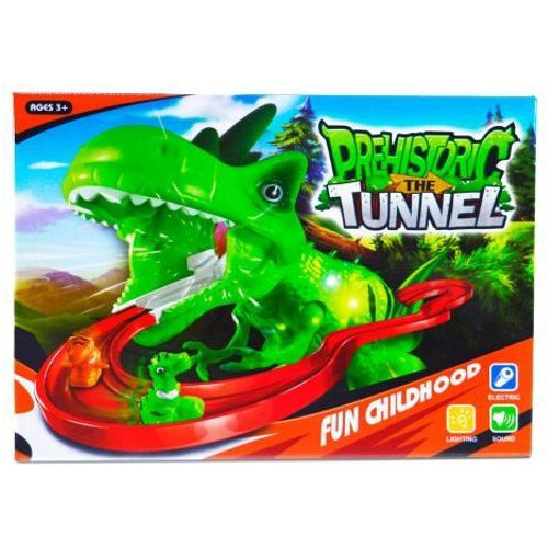 Pista De Corrida Para Carrinho Dinossaur Com Tunel