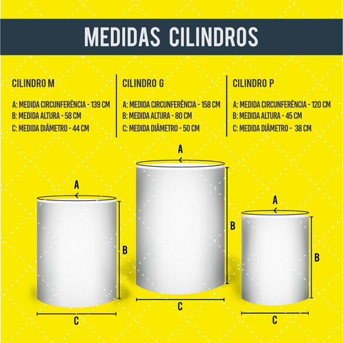 Kit Painel 1,50 + Trio Cilindro Tecido 3d Bloquinho Carnaval