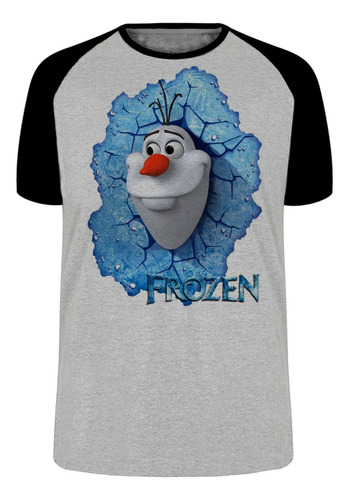 Camiseta Blusa Plus Size Frozen Anna Elsa Olaf Boneco Gelo