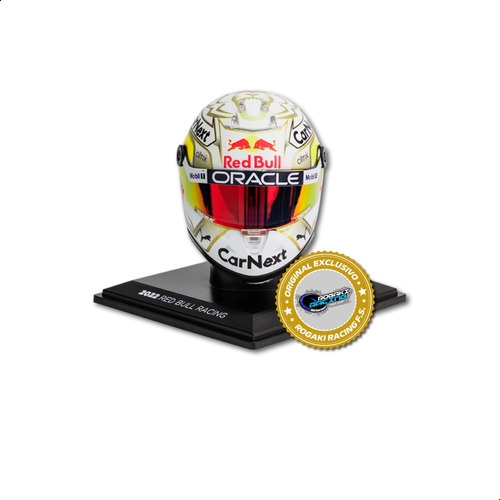 Mini Casco F1 2022 Max Verstappen #1 Red Bull 1:4