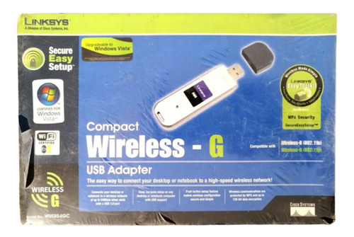 Adaptador Usb Linksys Wireless G Wusb54gsc