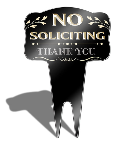 Tohao No Soliciting Yard Signing Protege Hogar Negocio Metal