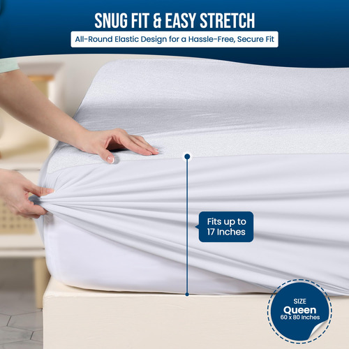 Utopia Bedding Protector Premium De Colchón Impermeable
