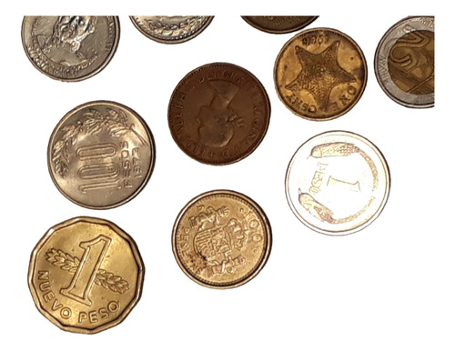 Monedas Extranjeras Mundiales X 10 Distintas No Repetida Lo9