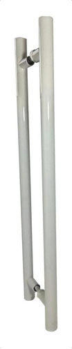 Puxador Para Portas Madeira / Vidro Tubular Branco - 60 Cm