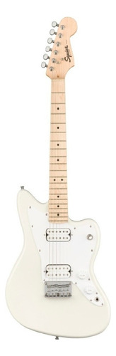 Guitarra eléctrica Squier by Fender Mini Jazzmaster HH mini jazzmaster de álamo olympic white brillante con diapasón de arce