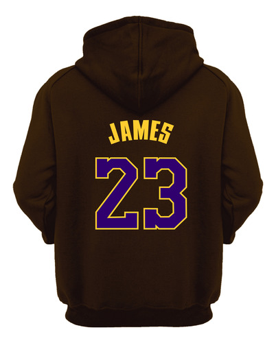 Sudadera Angeles Lakers Lebron James 23 Hoodie Unixes Nba