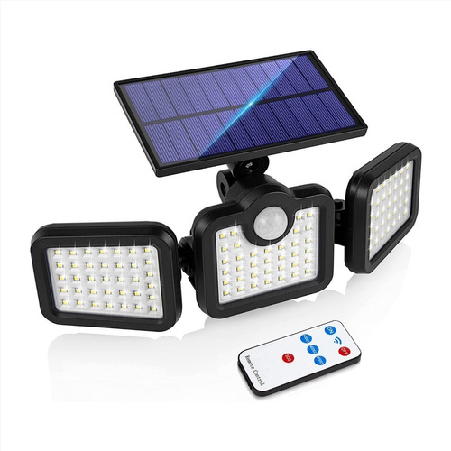 Reflector Led Solar 108 Led Exterior Cobertura 270º 