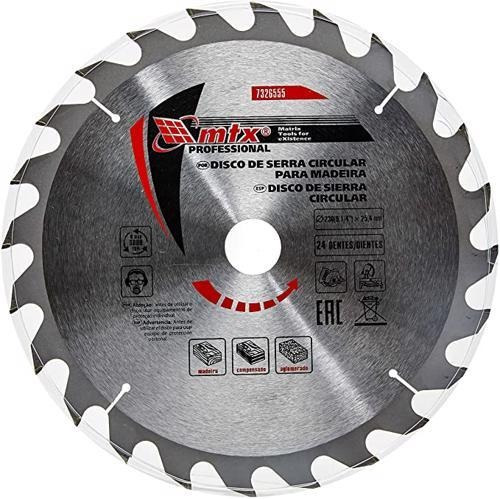 Disco De Serra Circular 185mm Para Madeira 24 Dentes Mtx