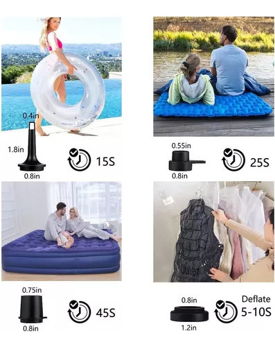 Nuevo Colchón Inflable Portátil Del Compresor De La Mini