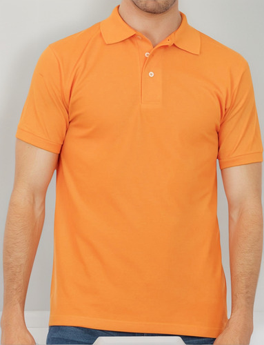 Playera Polo Naranja Para Caballero - 100% Algodón