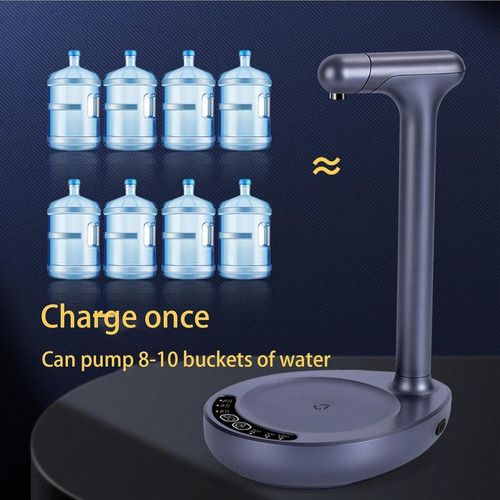 Dispensador De Agua Embotellada De Sobremesa De 5 Galones, Dispensador De Agua Tipo Hervidor De 5 Galones Con Altura Ajustable, Estación De Carga Portátil Tipo C, Bomba De Agua Para Mesita De Noche