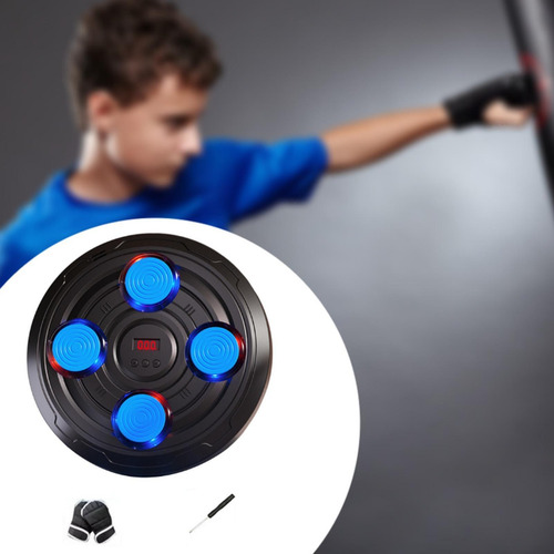 Máquina De Boxeo Musical Para Niños, Azul 4 Objetivo