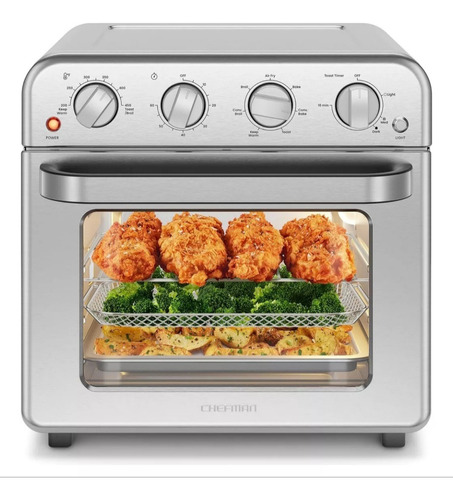 Horno Tostador Freidora De Aire Marca Chefman  19 Lts 7 En 1