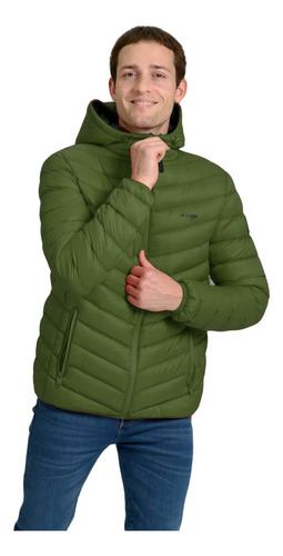 Campera Polyester Hombre Wrangler Jacket Ryker Con Capucha P