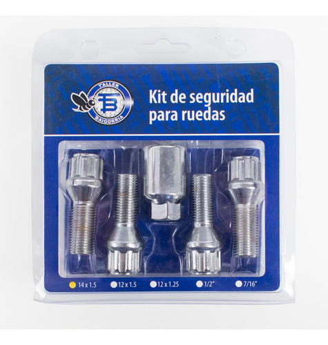 Kits De Seguridad Antirrobo M14x30 P. 1.50 Hex. 17 Baigorria