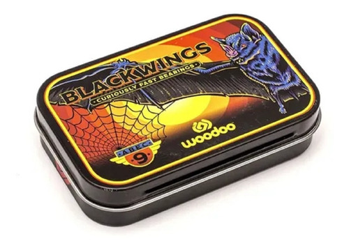Imagen 3 de 6 de Rulemanes Skate Woodoo Blackwings Abec9