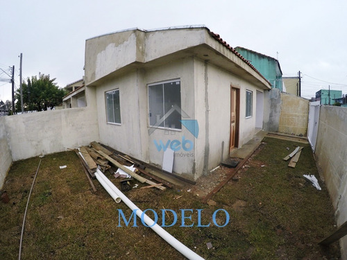 Imagem 1 de 11 de Ótima Casa De Esquina À Venda No Bairro Campo De Santana, Com Dois Quartos, Sala, Cozinha Americana, Banheiro Social E Excelente Espaço De Quintal. - Ca01599 - 69959376