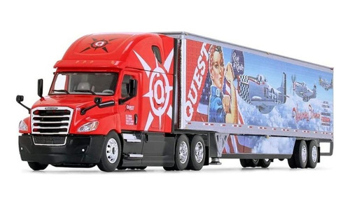 Escala 1:64 - Camion Freightliner 2018 Cascadia C/trailer