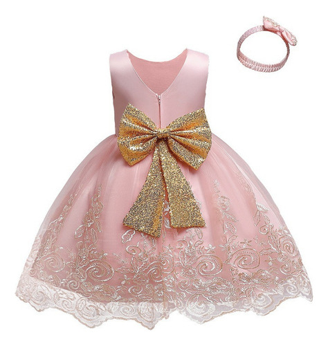 Vestido De Princesa Para Bebé De Un Año Con Lazo