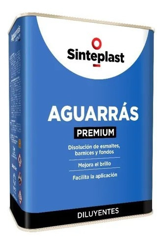 Imagen 1 de 5 de Aguarrás Sinterras Disolvente X 4 Lts Cuotas S/int