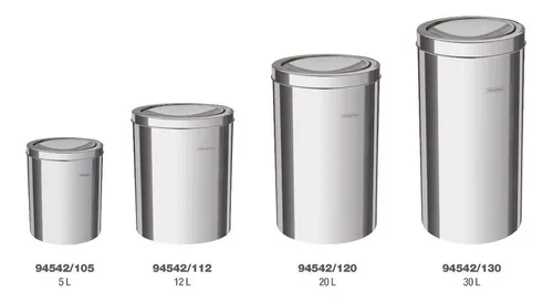 Tachos de basura de acero inoxidable hotsell