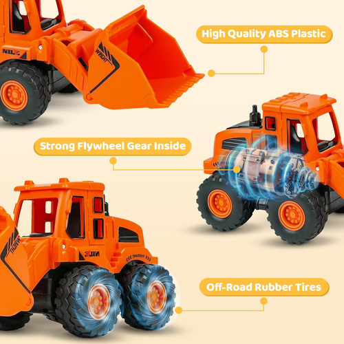 Juguetes De Construcción Beestech Camiones Y Excavadora 3 Añ Personaje Color